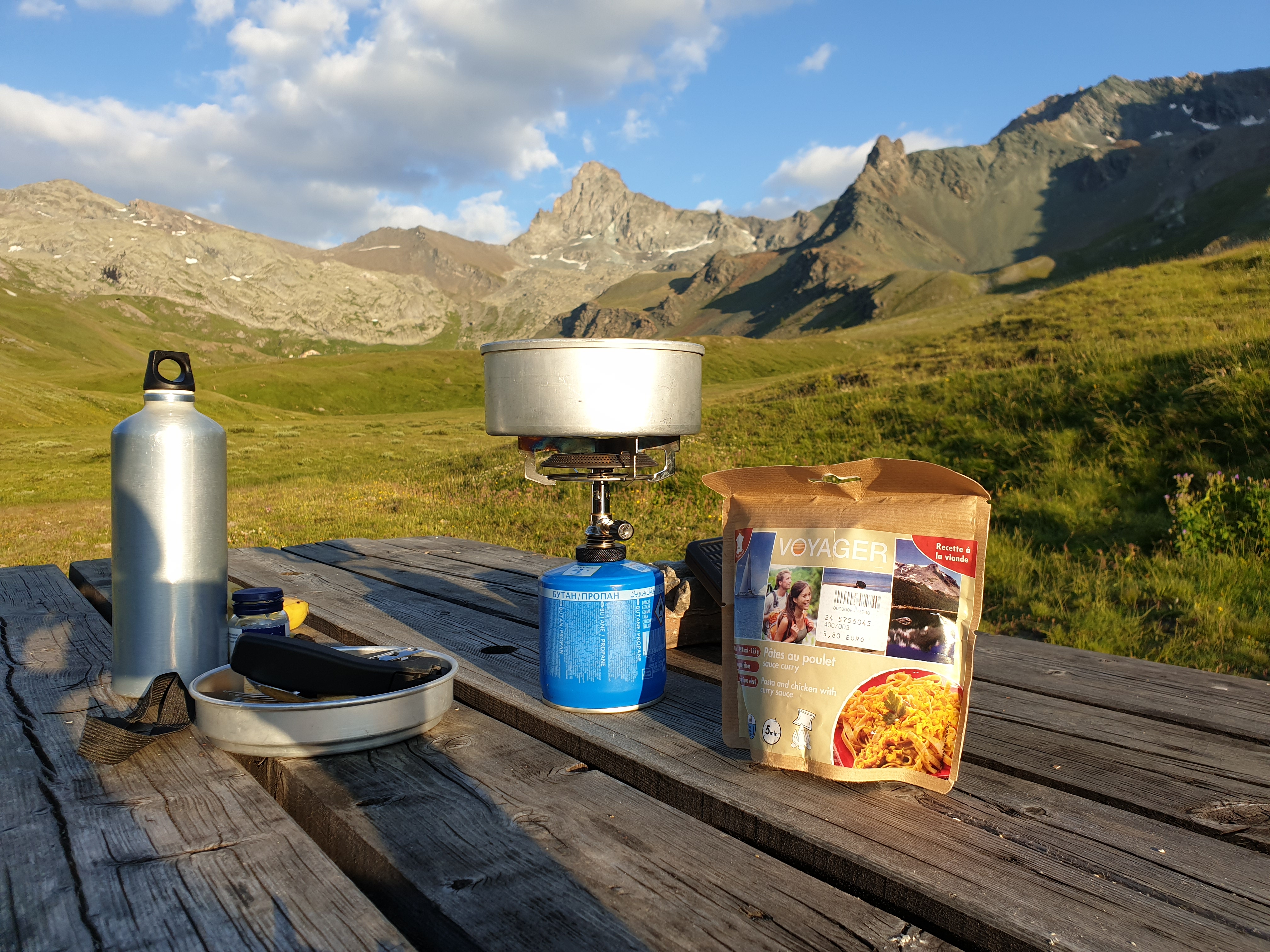 Cuisine en bivouac